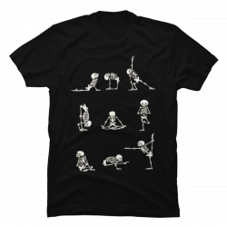 yoga skeleton shirt